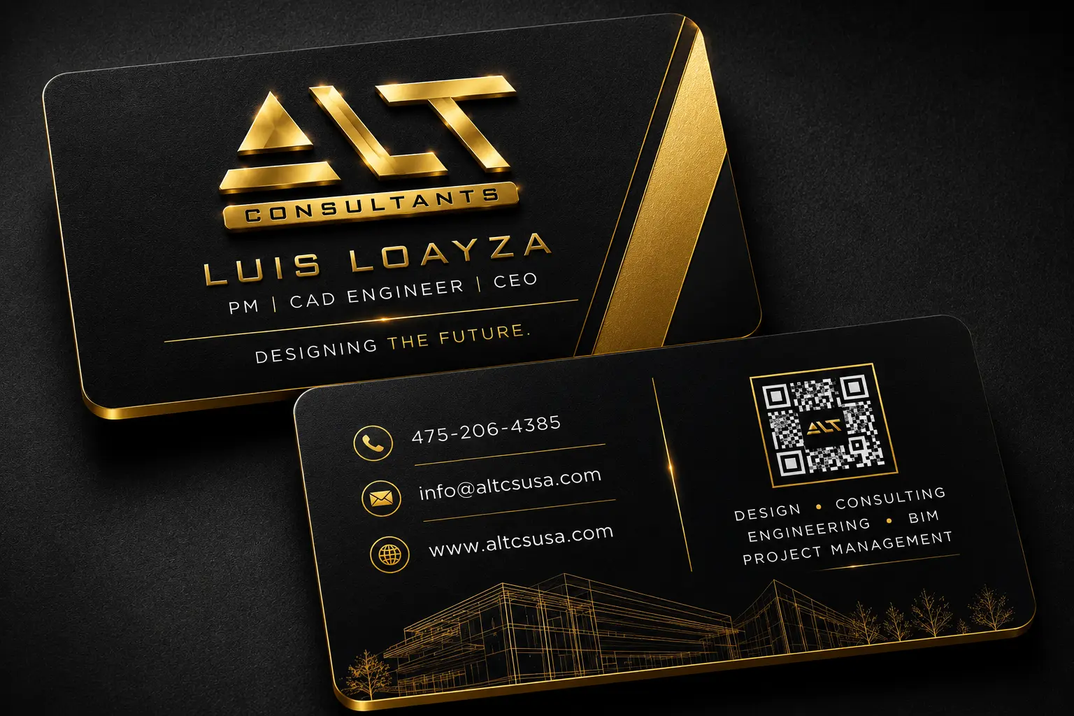 ALT Consultants business card for Luis Loayza